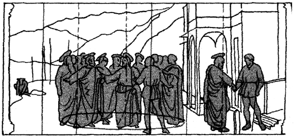 Masaccio Pagamento del tributo 1425