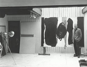 Robert Motherwell en su estudio
