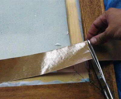 cortar cinta medida marco madera