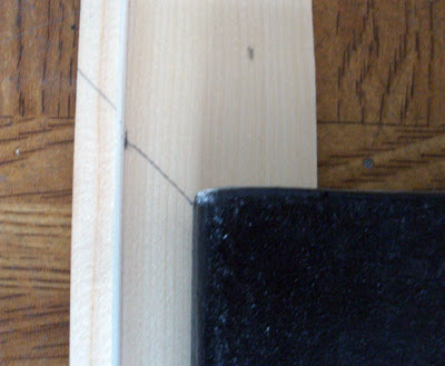 marcar posicion angulo liston madera